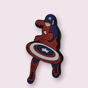 4/$8 Decorative Crocs Charm Shoe Charm - Captain America